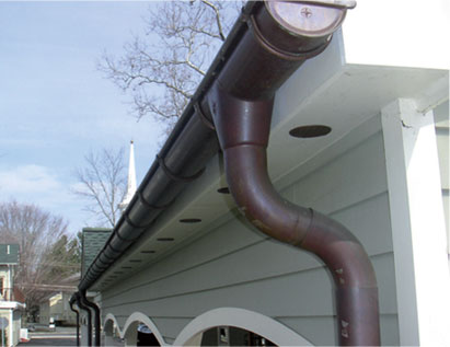 traditional copper gutters