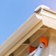 house with commercial gutters