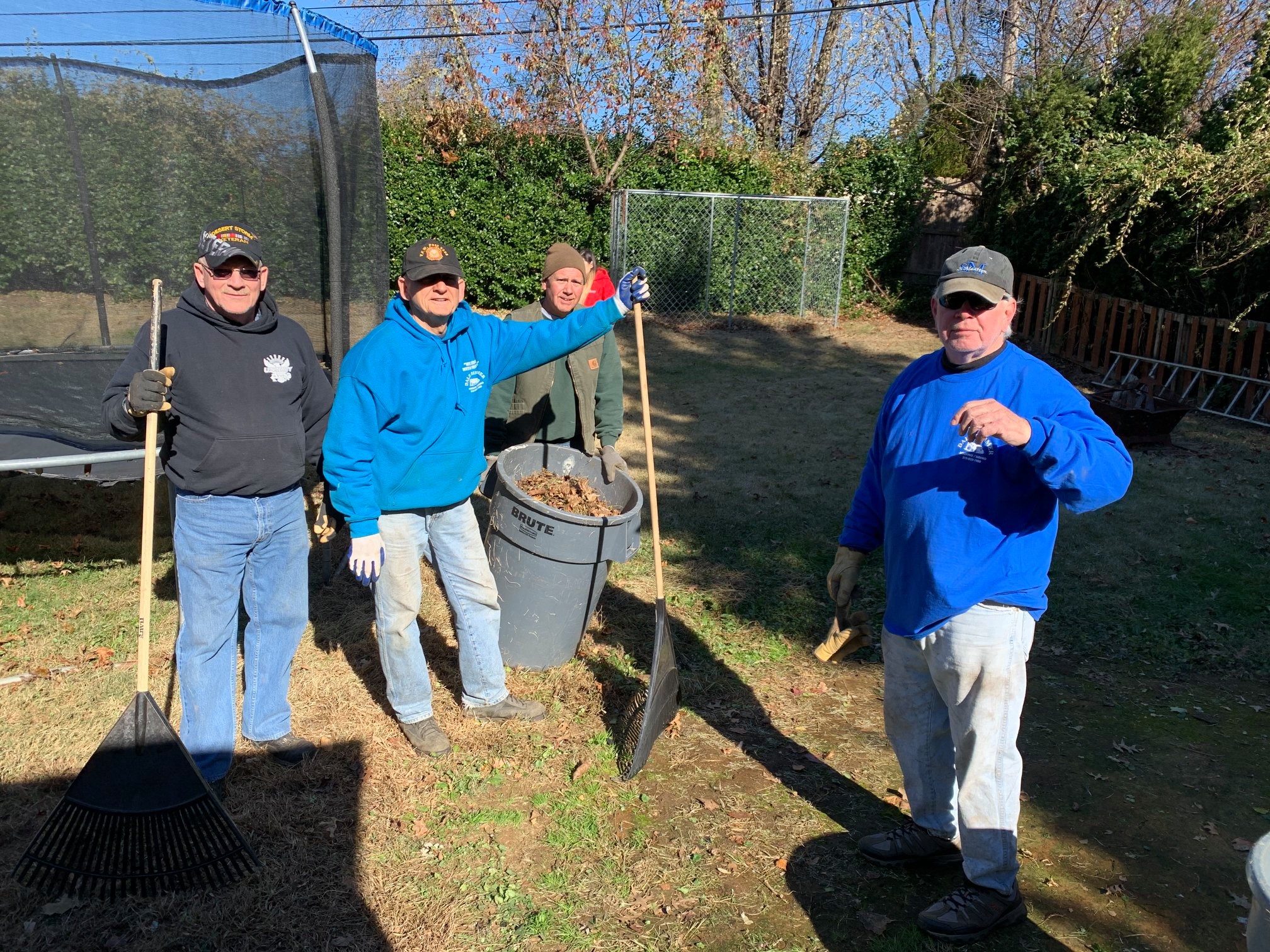 Chalfont Post Members reroof a house for a Veteran in Need